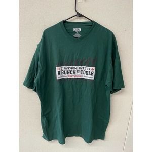 Duluth Trading Co. Men's Green Logo Print Shirt Size L